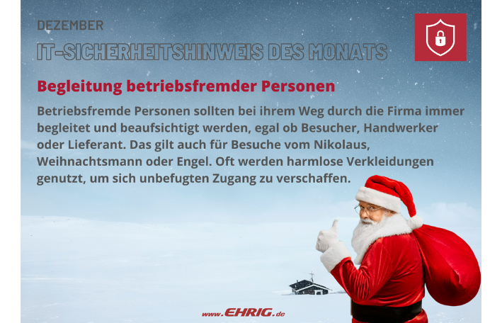 IT Sicherheitshinweis Dezember